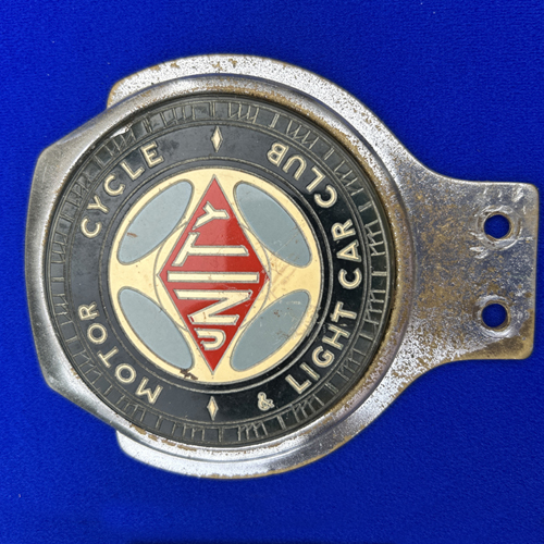 Unity Motor Cycle & Light Car Club car badge