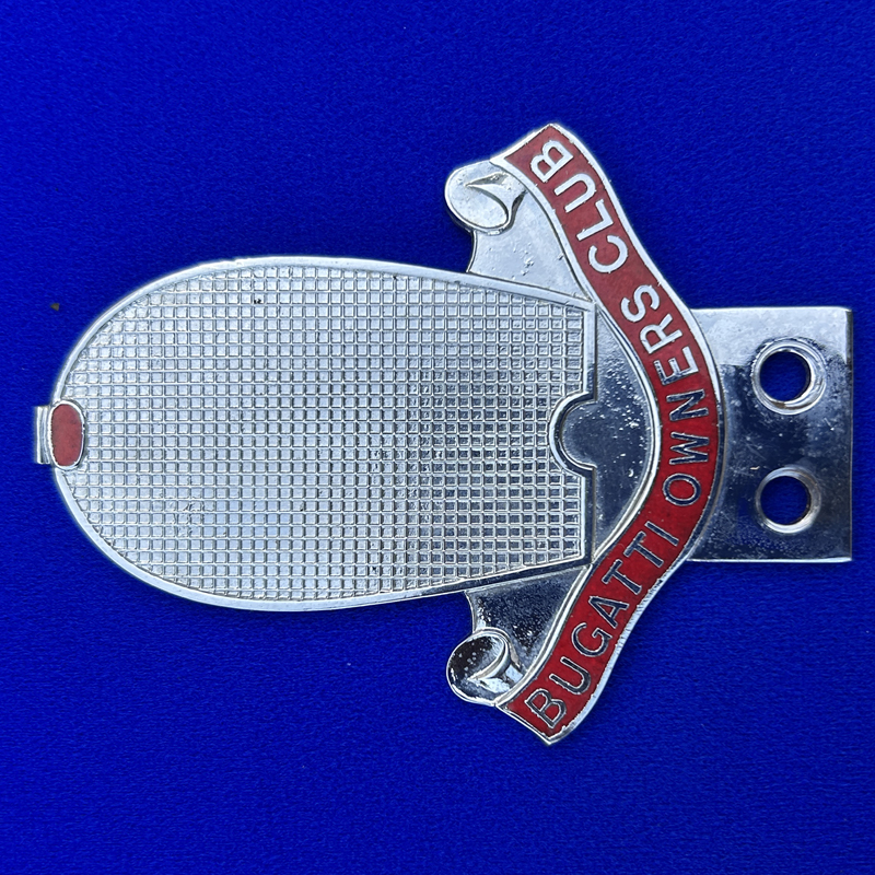 Bugatti Owners Club car badge