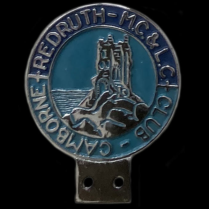 Cambourne Redruth Motor Cycle & Light Car Club car badge