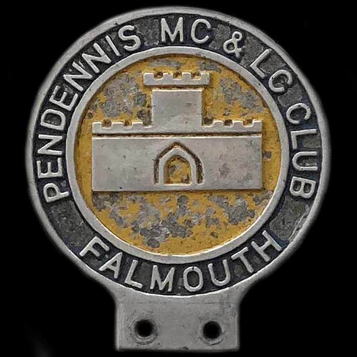 Pendennis Falmouth Motor Cycle & Light Car Club Car Badge