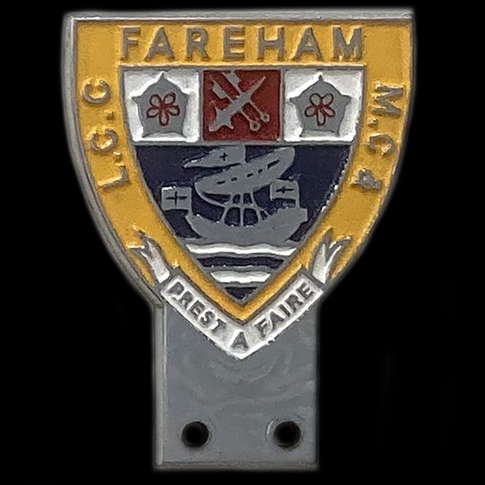 Fareham Motor Cycle & Light Car Club car badge