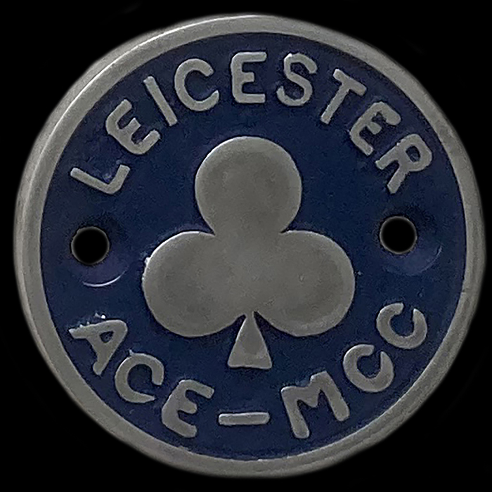 Leicester Ace Motor Cycle Club Car Badge