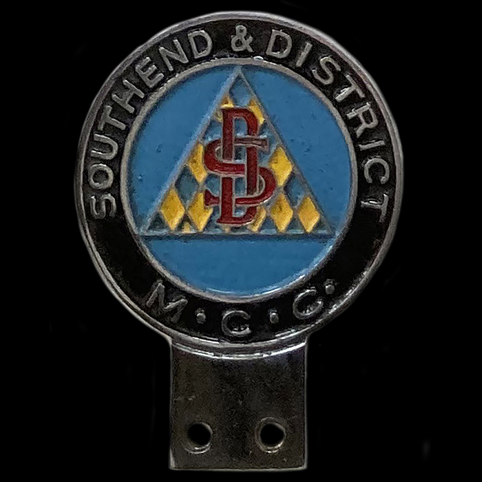 Southend & District Motor Cycle Club car badge