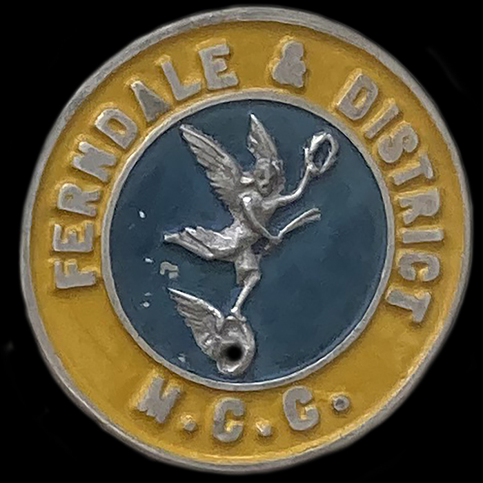 Ferndale & District Motor Cycle Club Car Badge