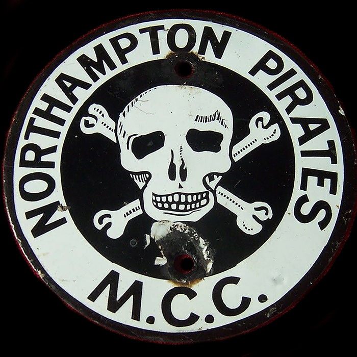 Northampton Pirates Motor Cycle Club car badge