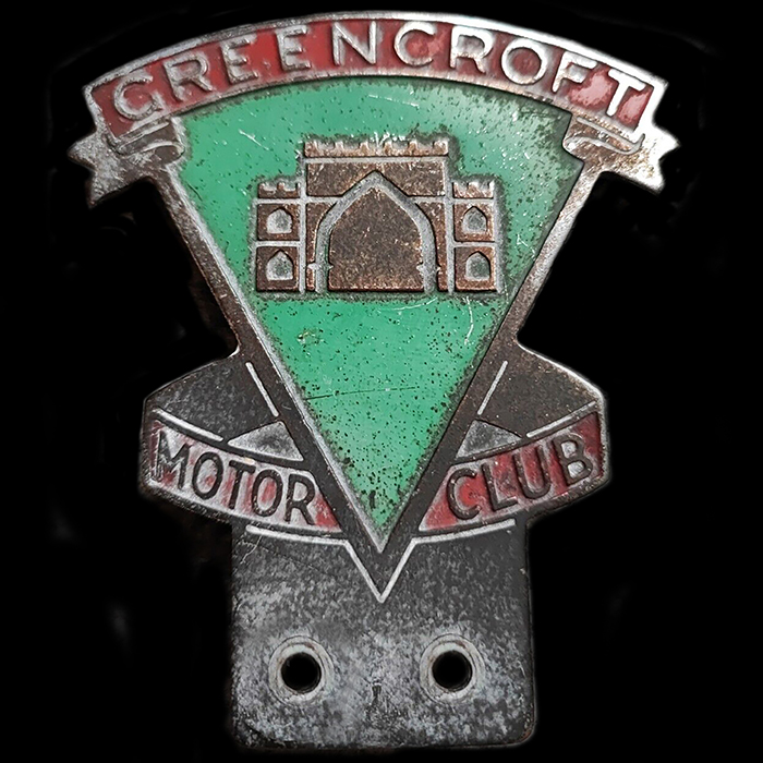 Greencroft Motor Club car badge
