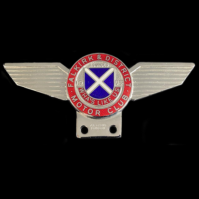 Falkirk & District Motor Club car badge 
