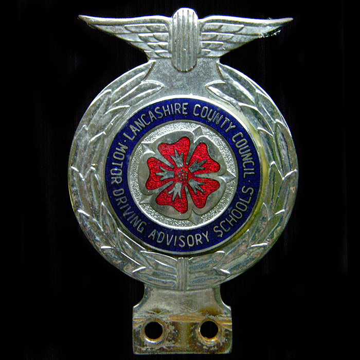 Lancashire County Council Driving Advisory Schools car badge