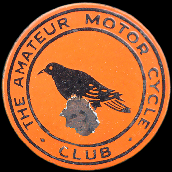 Amateur Motor Cycle Club Car Badge