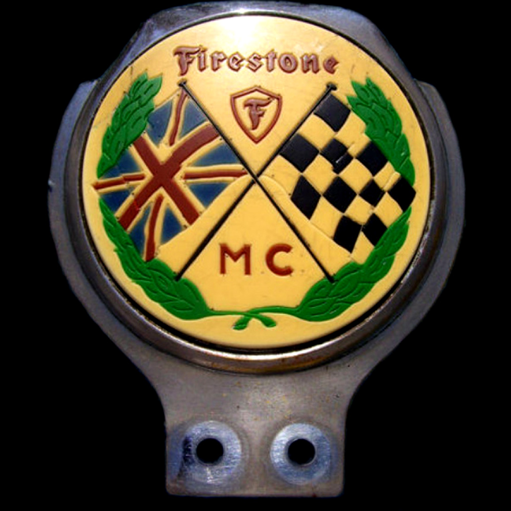 24 c Firestone Motor Club car badge