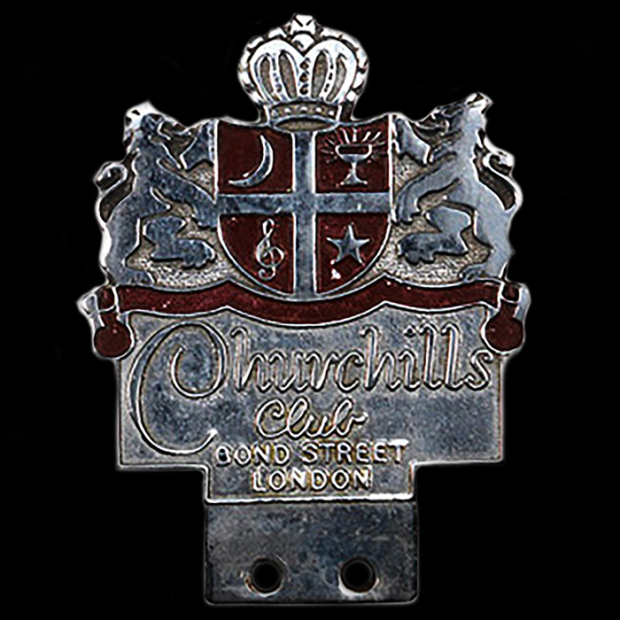 Churchills Club car badge