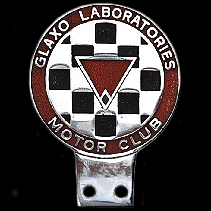 Glaxo Laboratories Motor Club car badge
