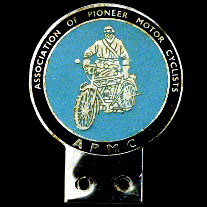 Association of Pioneer Motor Cyclists Car Badge 
