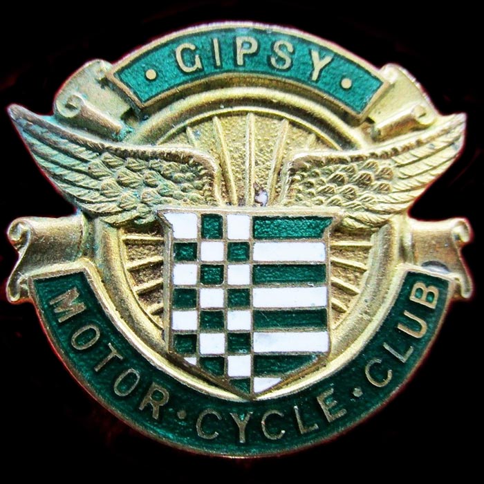 Gipsy Motor Cycle Club pin badge