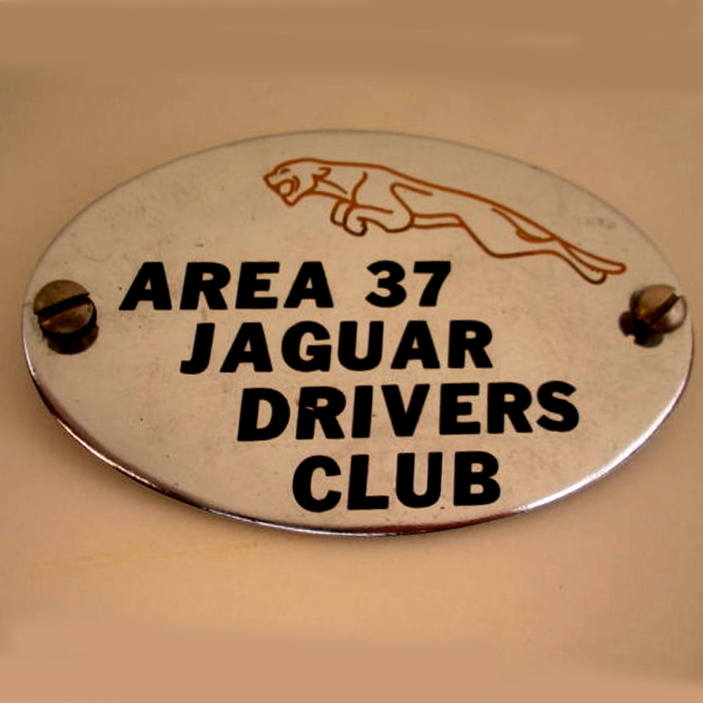 Area 37  Jaguar Drivers Club Car badge