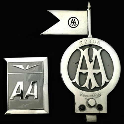 Automobile Association Stenson Cooke and 1966 Committee Car Badges