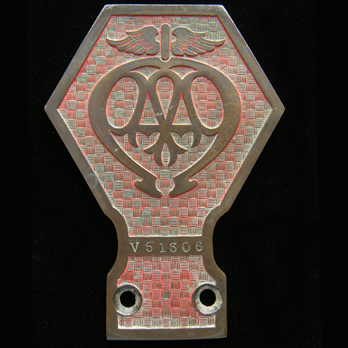  AA basket weave Industrial Vehicle badge