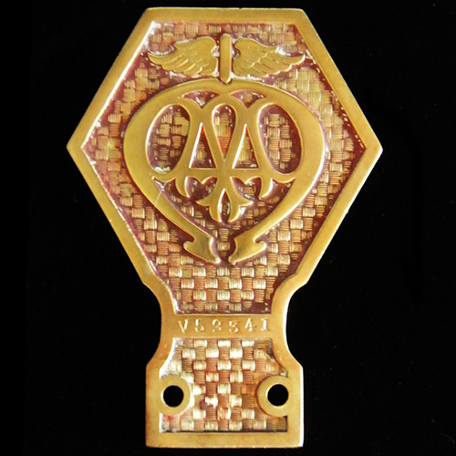  AA basket weave Industrial Vehicle badge
