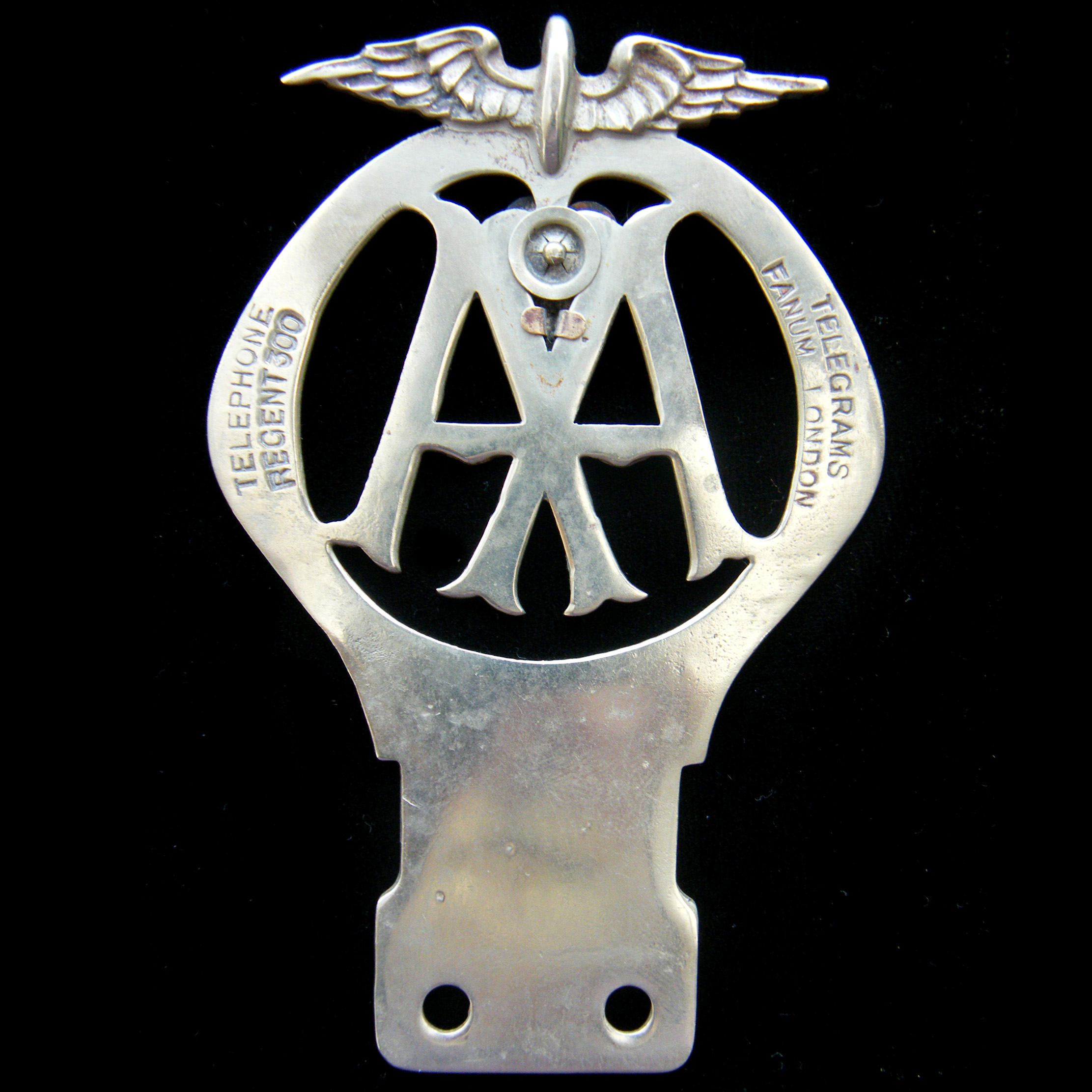 AA Blue Heart Motor Cycle Badge