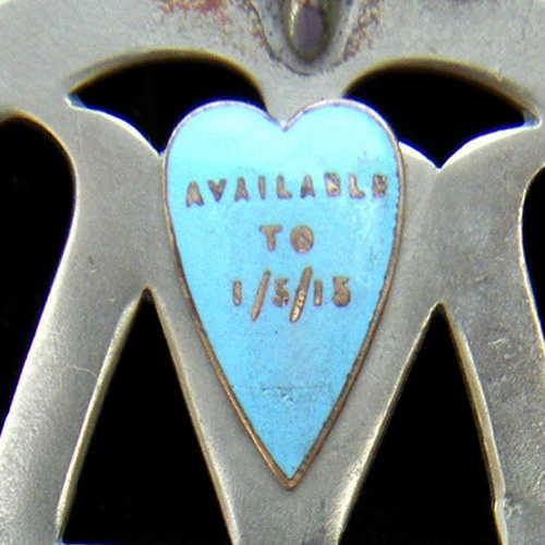AA Blue Heart Motor Cycle Badge