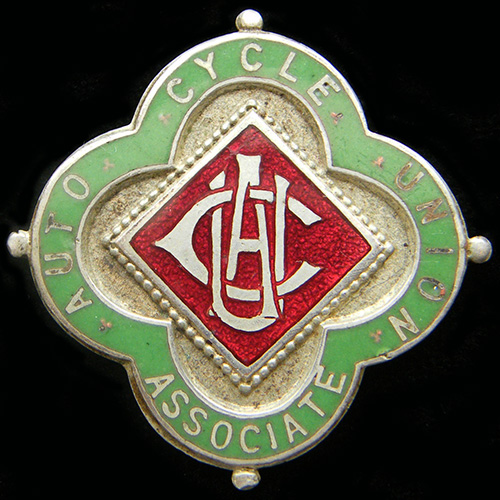 Auto Cycle Union Lapel Badge