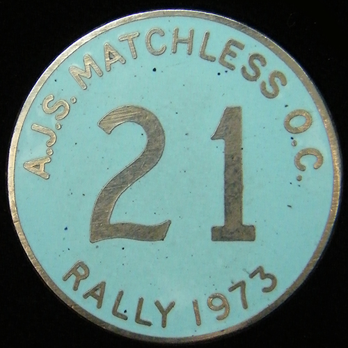AJS Matchless Owners Club pin badge