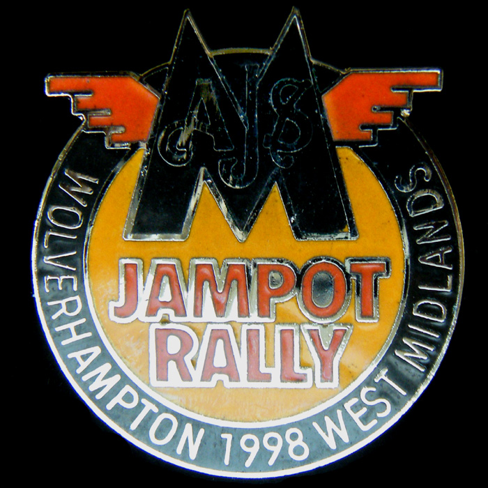 AJS Matchless Jampot Rally pin badge
