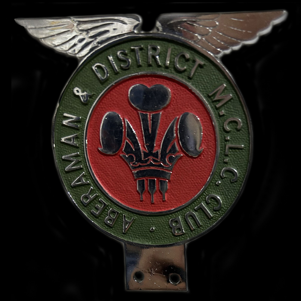 Aberaman & District MC & L C C car badge