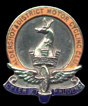 Aldershot & District Motor Cycling Club Lapel Badge