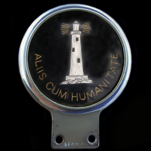 Aliis Cum Humanitate Car Badge
