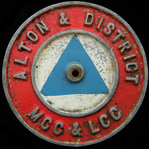 Alton & District Motor Cycle Club & Light Car Club Badge