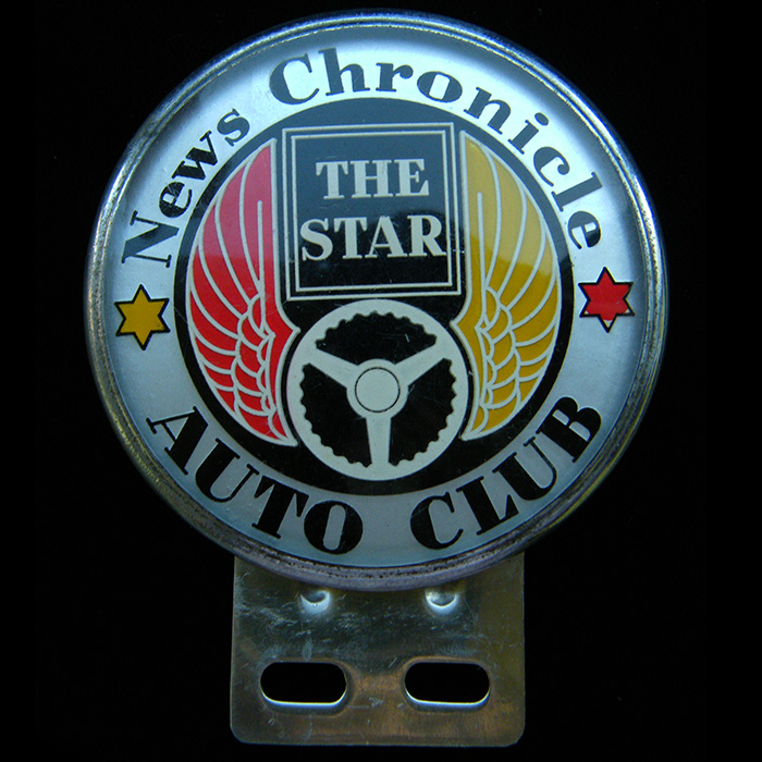 The Star News Chronicle Auto Club car badge