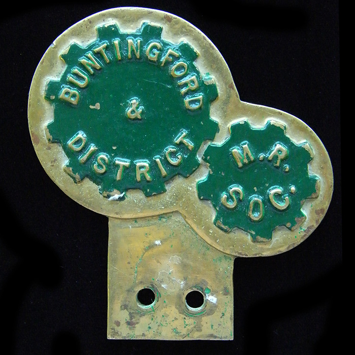 Buntingford & District M.R. Soc car badge