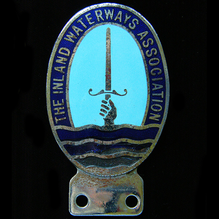 The Inland Waterways Association car badge