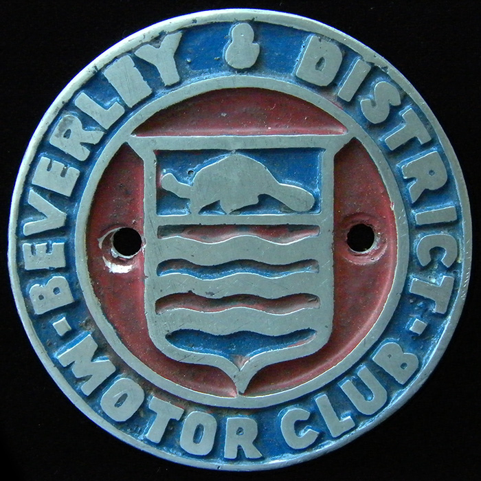 Beverley & District Motor Club Car Badge