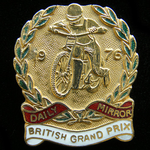 British Speedway Grand Prix Pin Badge