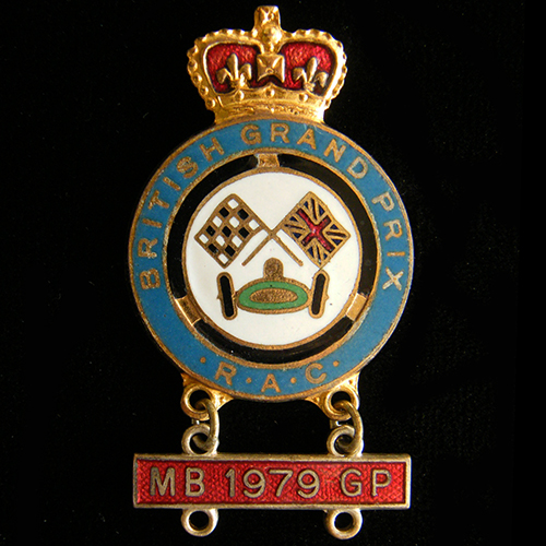 British Grand Prix (Car) lapel badge