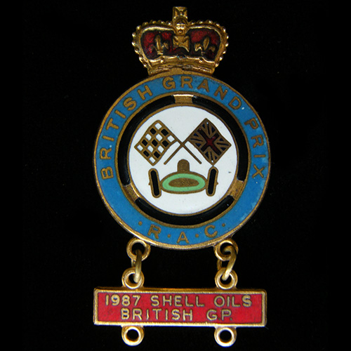 British Grand Prix (Car) lapel badge