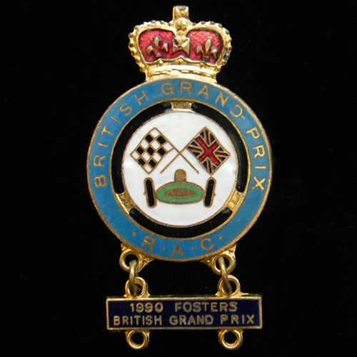 British Grand Prix (Car) lapel badge