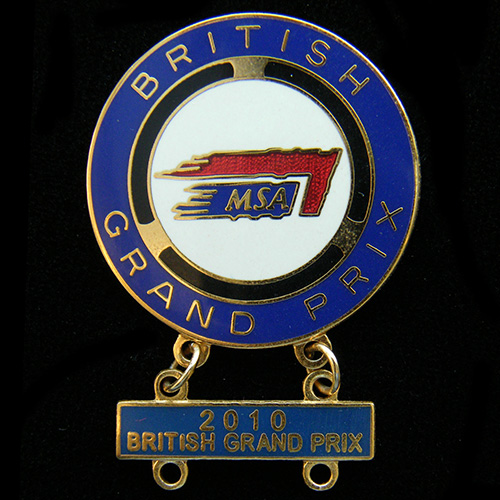 British Grand Prix (Car) lapel badge