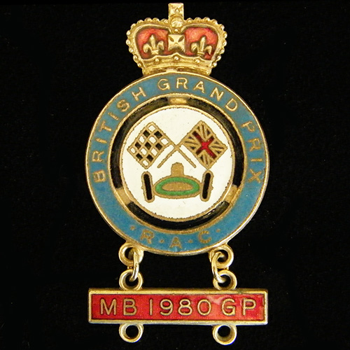 British Grand Prix (Car) lapel badge