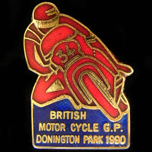British Grand Prix (Motorcycle) pin badge