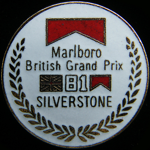 British Grand Prix pin badge