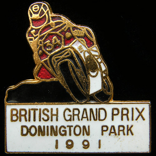 British Grand Prix (Motorcycle) pin badge