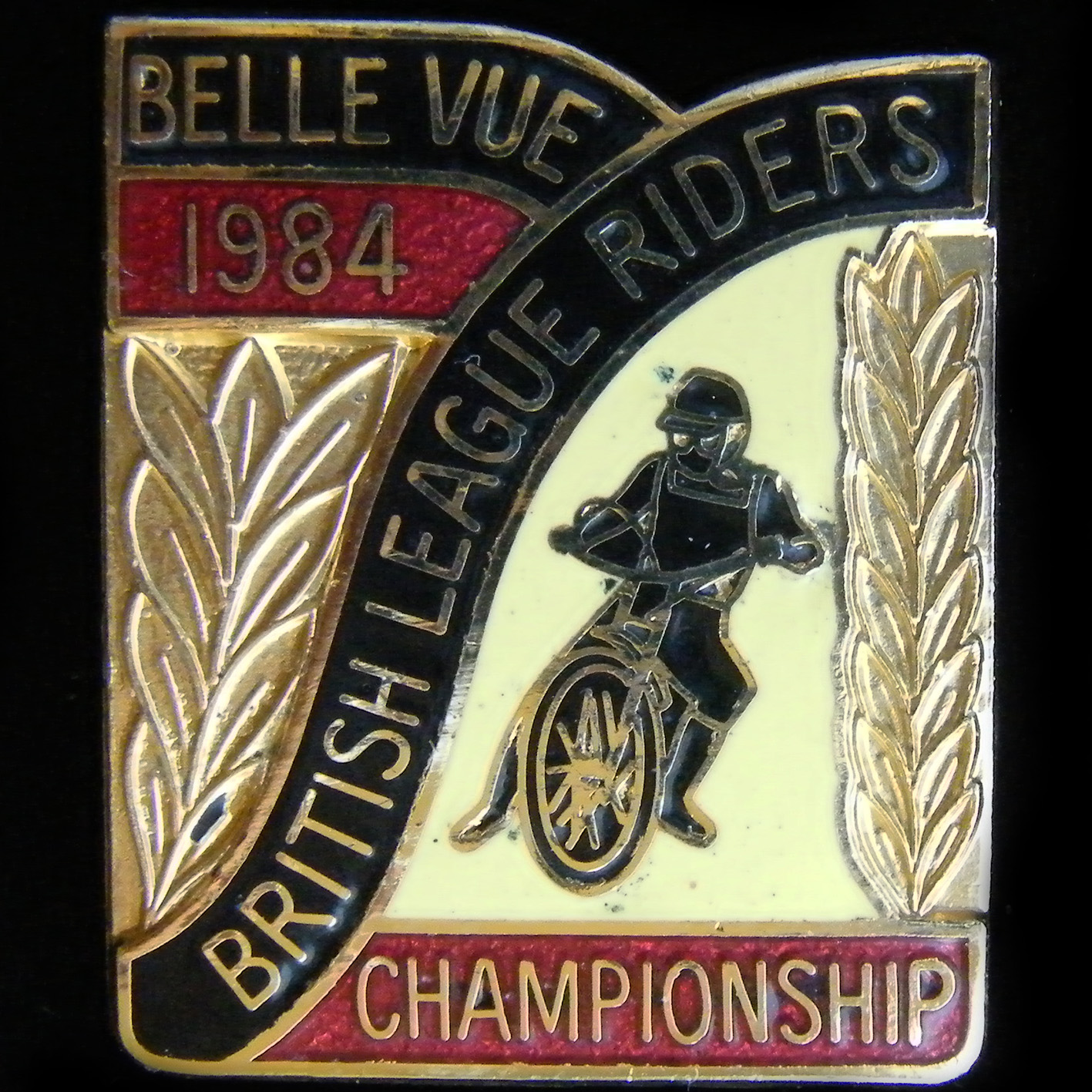 British league Riders Championship Final lapel badge