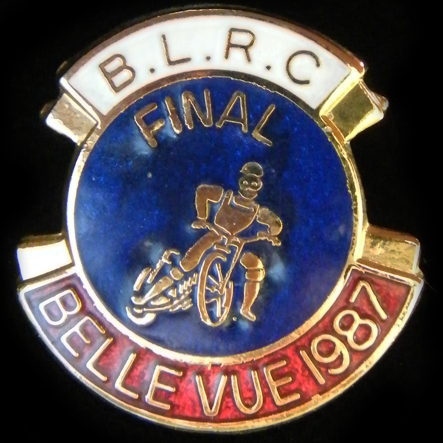 British league Riders Championship Final lapel badge