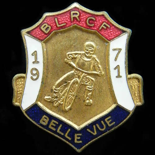 British league Riders Championship Final lapel badge