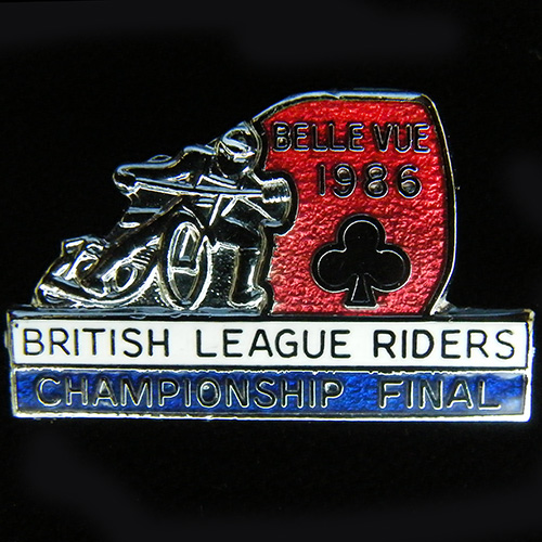 British League Riders Championships Lapel Badge