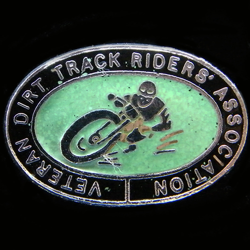 Veteran Dirt Track Riders Association pin badge