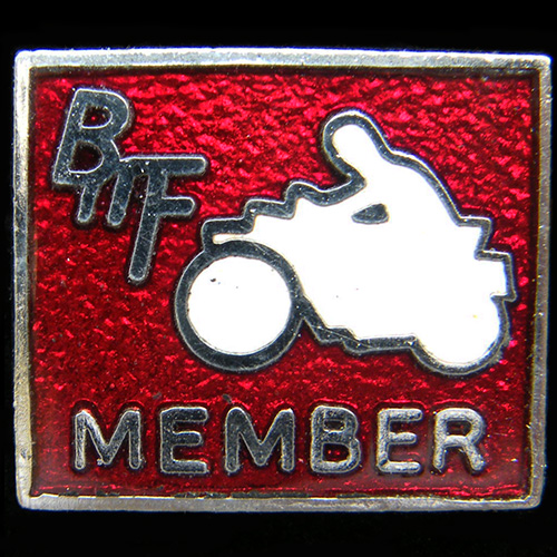British Motorcyclists Federation Lapel Badge